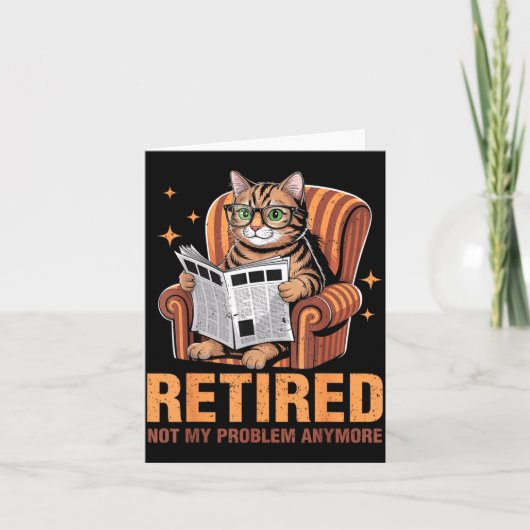 Retirement 2026 Retired 2026 Not My Problem Anymor Kaart (Voorkant)