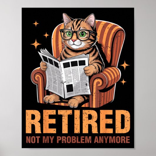 Retirement 2026 Retired 2026 Not My Problem Anymor Poster (Voorkant)