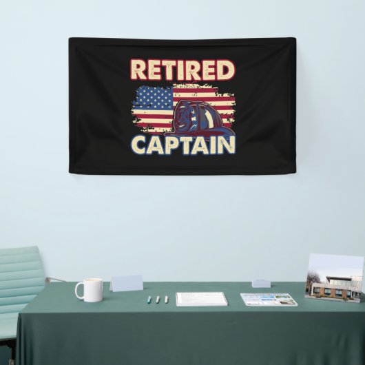 Retirement Amerikaanse brandweerman Spandoek (Beurs)