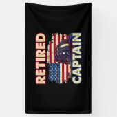 Retirement Amerikaanse brandweerman Spandoek (Verticaal)