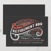 retirement BBQ-uitnodigingen Kaart (Voorkant / Achterkant)