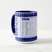 Retirement Beach Day Game Mok (Voorkant links)