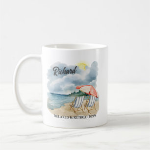 Retirement Beach stoel thema Koffiemok