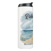 Retirement Beach stoel thema Thermosbeker (Gedraaid links)