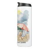 Retirement Beach stoel thema Thermosbeker (Geroteerd rechts)