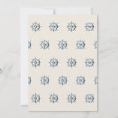 Retirement Boat Party Ship's Wheel Nautical Kaart (Achterkant)