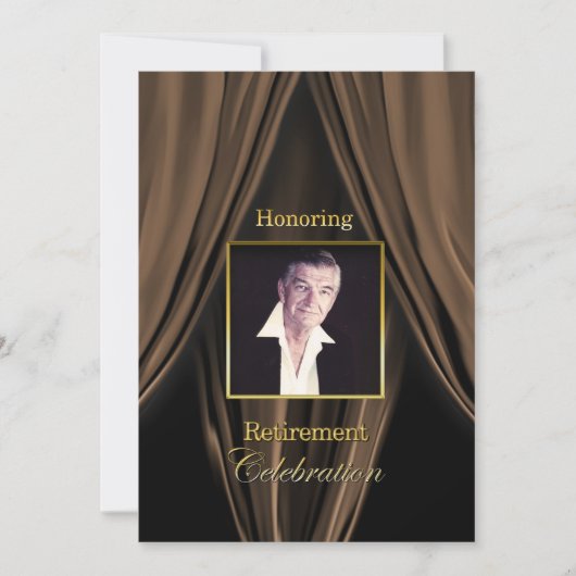 RETIREMENT CELEBRATION INVITATION - FOTO INSERING KAART (Voorkant)
