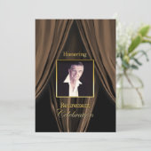 RETIREMENT CELEBRATION INVITATION - FOTO INSERING KAART (Staand voorkant)