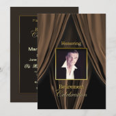 RETIREMENT CELEBRATION INVITATION - FOTO INSERING KAART (Voorkant / Achterkant)