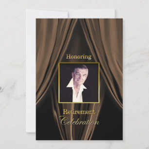 RETIREMENT CELEBRATION INVITATION - FOTO INSERING KAART