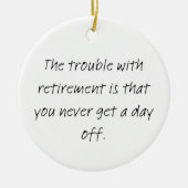 Retirement christmas  keramisch ornament (Voorkant)
