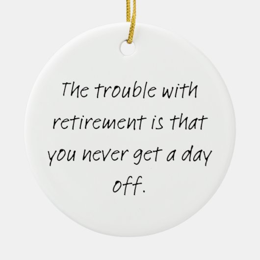 Retirement christmas  keramisch ornament (Voorkant)