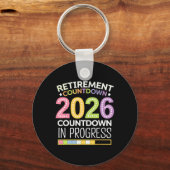 Retirement Cl Of 2026 Teacher Countdown Loading Te Sleutelhanger (Voorkant)
