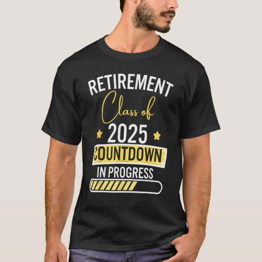 Retirement Class Of 2025 Countdown In Progress Tea T-shirt (Voorkant)