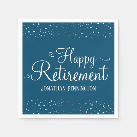 Retirement Confetti Napkins Servet (Voorkant)