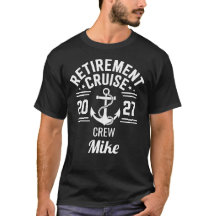 Retirement Cruise Crew 2027 Matching Name T-Shirt