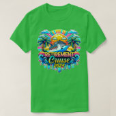Retirement Cruise embleem cruise cadeau voor cruis T-shirt (Design voorkant)