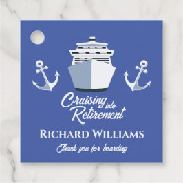 Retirement Cruising into Retirement Cruise Ship  Bedankjes Labels