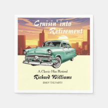 Retirement cruising klassieke retro auto stadsfees