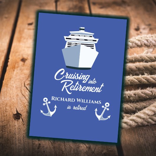 Retirement Cruising naar Retirement Cruiseschip Kaart