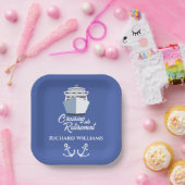 Retirement Cruising naar Retirement Cruiseschip Papieren Bordje (Feest)