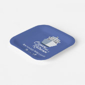 Retirement Cruising naar Retirement Cruiseschip Papieren Bordje (Gebogen)