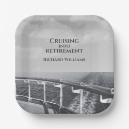 Retirement Cruising naar Retirement Cruiseschip Papieren Bordje