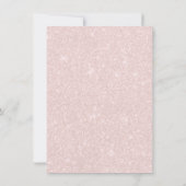 Retirement Damask Blush Pink Glitter Butterfly Kaart (Achterkant)