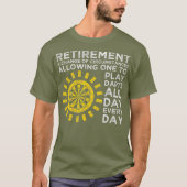 Retirement Darts speler T-shirt (Voorkant)