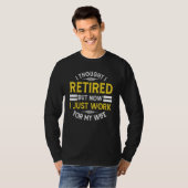 Retirement Designs Men Dad Bachelor Party Pun T-shirt (Voorkant volledig)
