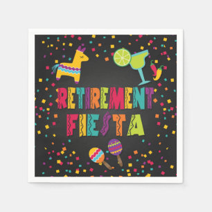 Retirement Fiesta Paper Napkins Servet