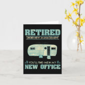 Retirement Funny Camping Rv Caravan Gift Retiree N Kaart (Gele Bloem)