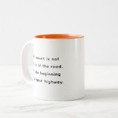 Retirement Funny & Inspirational Quotes Mug  Tweekleurige Koffiemok (Voorkant links)