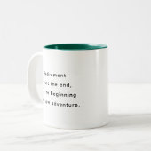 Retirement Funny & Inspirational Quotes Mug  Tweekleurige Koffiemok (Voorkant links)