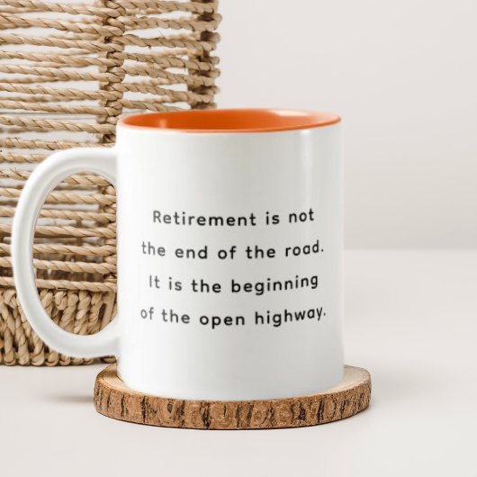 Retirement Funny & Inspirational Quotes Mug  Tweekleurige Koffiemok