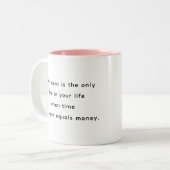Retirement Funny & Inspirational Quotes Mug Tweekleurige Koffiemok (Voorkant links)