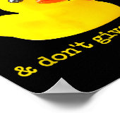 Retirement Funny Retired I Don't Give A Quack Rubb Poster (Hoek)