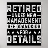 Retirement Gag Party Retired Under New Management  Poster (Voorkant)