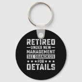 Retirement Gag Party Retired Under New Management  Sleutelhanger (Voorkant)