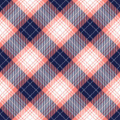 Retirement Gift Curtain Coral Navy Plaid Accent Douchegordijn