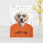 Retirement Golden Retriever Kaart (Gele Bloem)