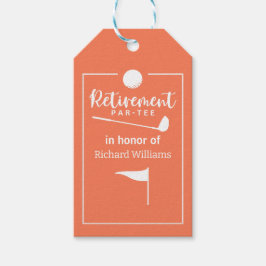 Retirement Golf Ball T-shirt Vlag Modern Cadeaulabel