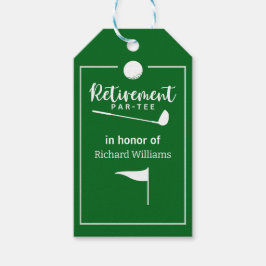 Retirement Golf Ball T-shirt Vlag Modern Cadeaulabel