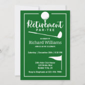 Retirement Golf Ball T-shirt Vlag Modern Kaart (Voorkant)