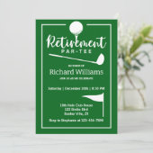 Retirement Golf Ball T-shirt Vlag Modern Kaart (Staand voorkant)