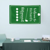 Retirement Golf Ball T-shirt Vlag Modern Spandoek (Beurs)