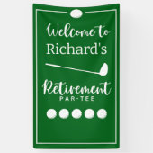 Retirement Golf Ball T-shirt Vlag Modern Spandoek (Verticaal)