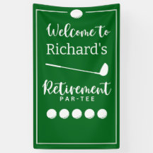 Retirement Golf Ball T-shirt Vlag Modern