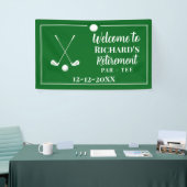 Retirement Golf Ball T-shirt Vlag Modern Spandoek (Beurs)