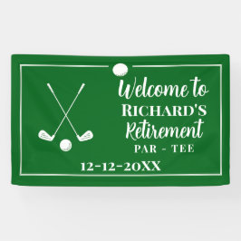 Retirement Golf Ball T-shirt Vlag Modern Spandoek